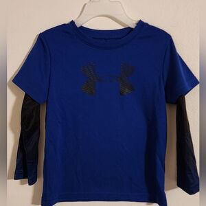 Under Armour Kids Royal Blue Long Sleeve Tee